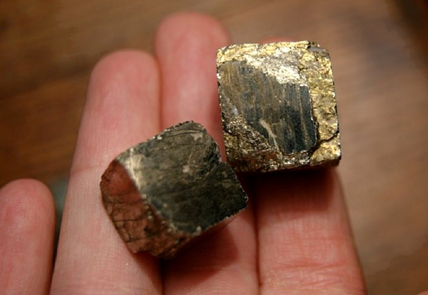 Pierre de collection pyrite